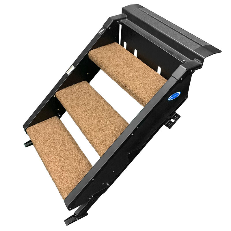 Prest-O-Fit 2-0519 Trailhead RV Step Rug for MORryde StepAbove - 3-Step, 19.5" W x 8" or 10.5" D, Buckskin Brown