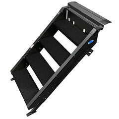 Prest-O-Fit 2-0536 Trailhead RV Step Rug for MORryde StepAbove - 4-Step, 23.5" W x 8" or 10.5" D, Obsidian Black