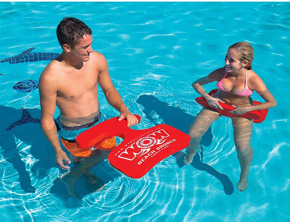 WOW Watersports 14-2140 Beach Bronco Pool Saddle Float - Red