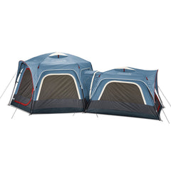 Coleman 3-Person &amp; 6-Person Connectable Tent Bundle w/Fast Pitch Setup - Set of 2 - Blue