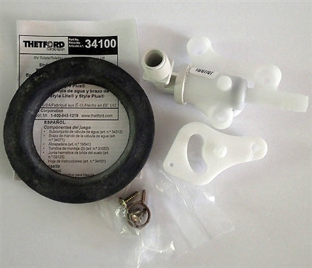 Thetford 34100 Style Lite Water Valve Kit with Drive Arm