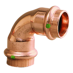 Viega ProPress 1/2" - 90° Copper Elbow - Double Press Connection - Smart Connect Technology 77317