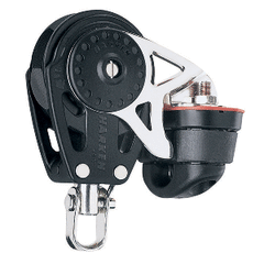 Harken 40mm Carbo Single Ratchet Block w/Swivel Becket & Cam Cleat 2610