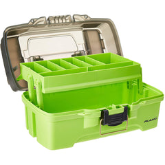 Plano 1-Tray Tackle Box w/Dual Top Access - Smoke &amp; Bright Green