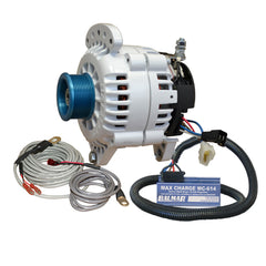 Balmar Alternator 120 AMP Kit 120V 3.15" Dual Foot Saddle J10 Pulley Regulator &amp; Temp Sensor