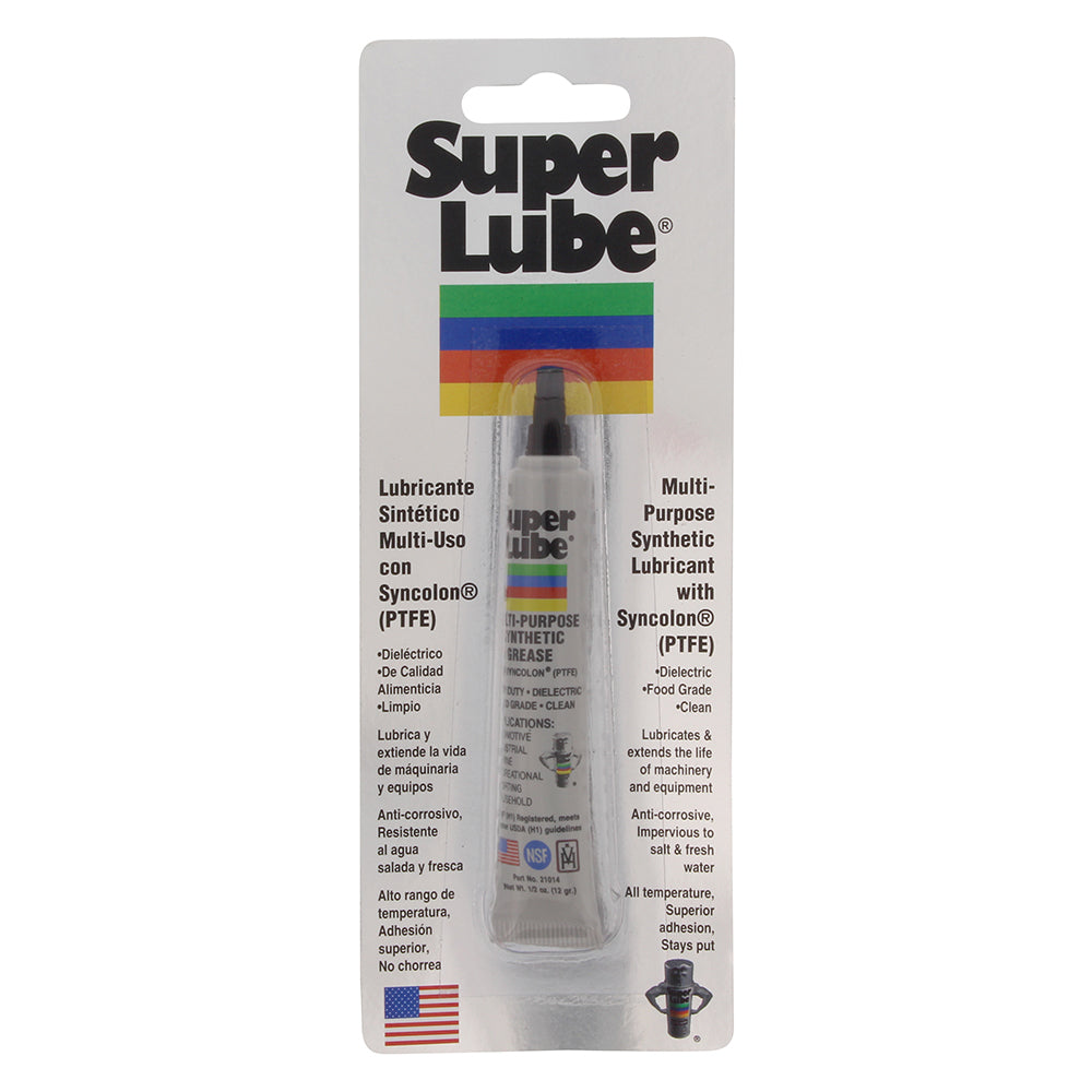 Super Lube Multi-Purpose Synthetic Grease w/Syncolon&reg; (PTFE) - .5oz Tube