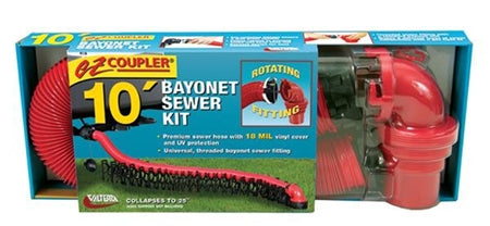 Valterra D04-0114 EZ Coupler Bayonet Sewer Hose Kit - 10'