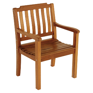 Whitecap 60065 Teak Garden Chair with  Arms