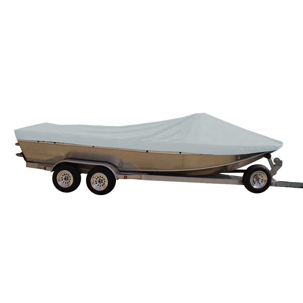 Sun-DURA&reg; Styled-to-Fit Boat Cover f/19.5&#39; Sterndrive Aluminum Boats w/High Forward Mounted Windshield - Grey