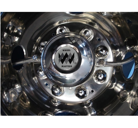 Wheel Masters 8110A Stainless Steel Hose Extenders For 22" Aluminum Wheels - 4 Hose Kit, Hub Hole Mount