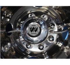 Wheel Masters 8110A Stainless Steel Hose Extenders For 22" Aluminum Wheels - 4 Hose Kit, Hub Hole Mount