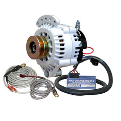 Balmar Alternator 120 AMP 12V 1-2" Single Foot Spindle Mount Dual Vee Pulley Regulator &amp; Temp Sensor