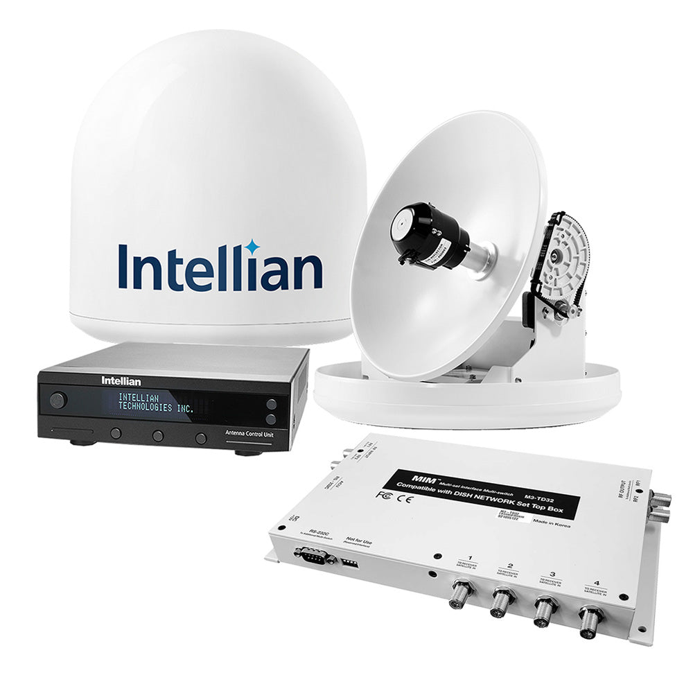 Intellian i2 US System w/DISH/Bell MIM-2 (w/3M RG6 Cable) &amp; 15M RG6 Cable