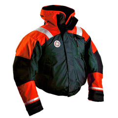 First Watch AB-1100 Flotation Bomber Jacket - Hi-Vis Orange/Black - Small