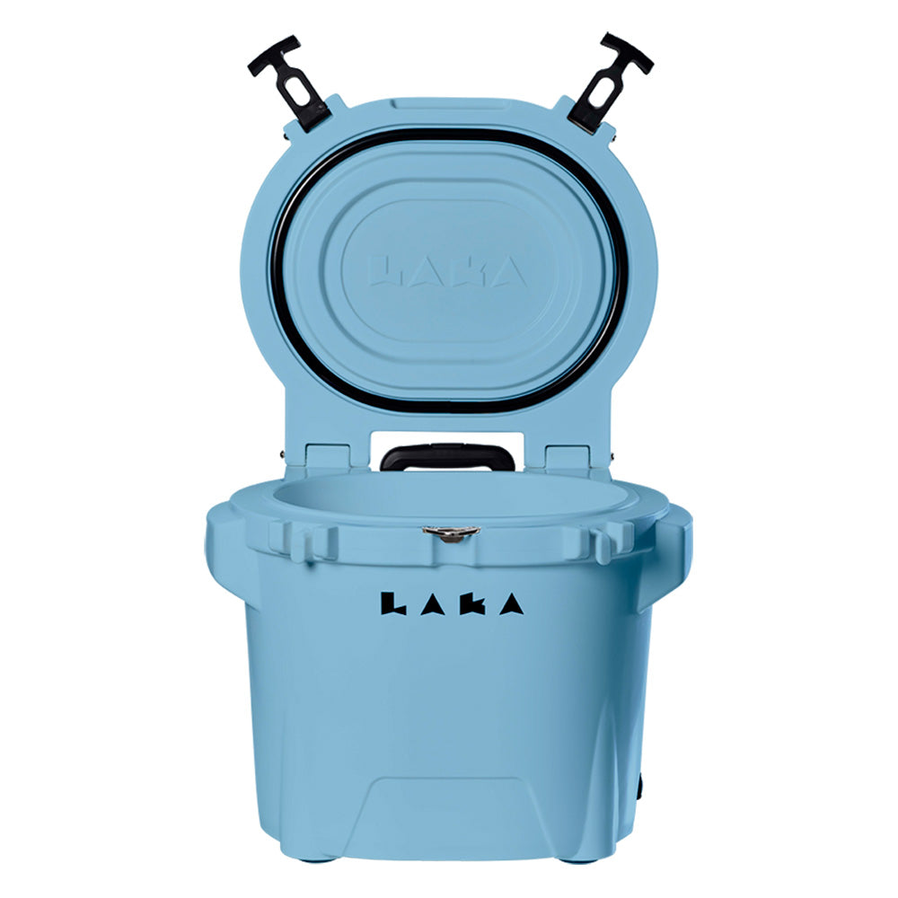LAKA Coolers 30 Qt Cooler w/Telescoping Handle &amp; Wheels - Blue