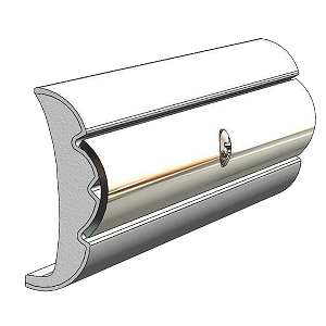 TACO Rigid Vinyl Flex-Core Rub Rail 1.58" x .635" - Frosty White 60' V21-9959WHC60D-1