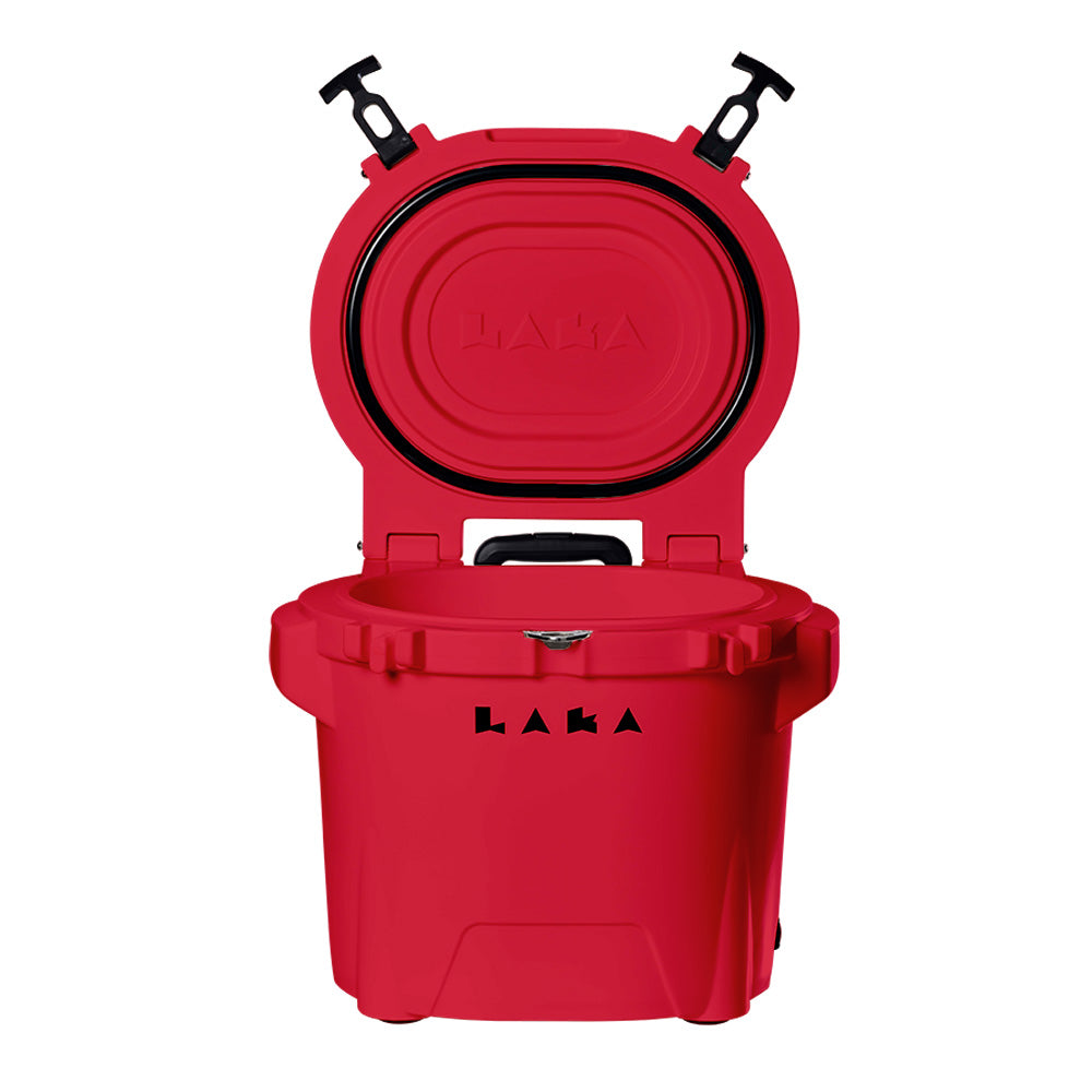 LAKA Coolers 30 Qt Cooler w/Telescoping Handle &amp; Wheels - Red