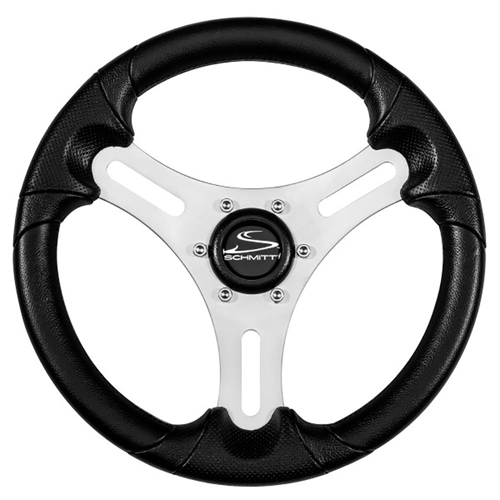 Schmitt &amp; Ongaro Torcello Lite 13" Wheel - Black Polyurethane Wheel w/Silver Spokes &amp; Black Cap- 3/4" Tapered Shaft