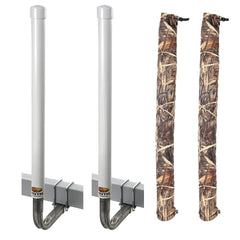 C.E. Smith PVC 40" Post Guide-On w/Unlighted Posts &amp; FREE Camo Wet Lands Post Guide-On Pads