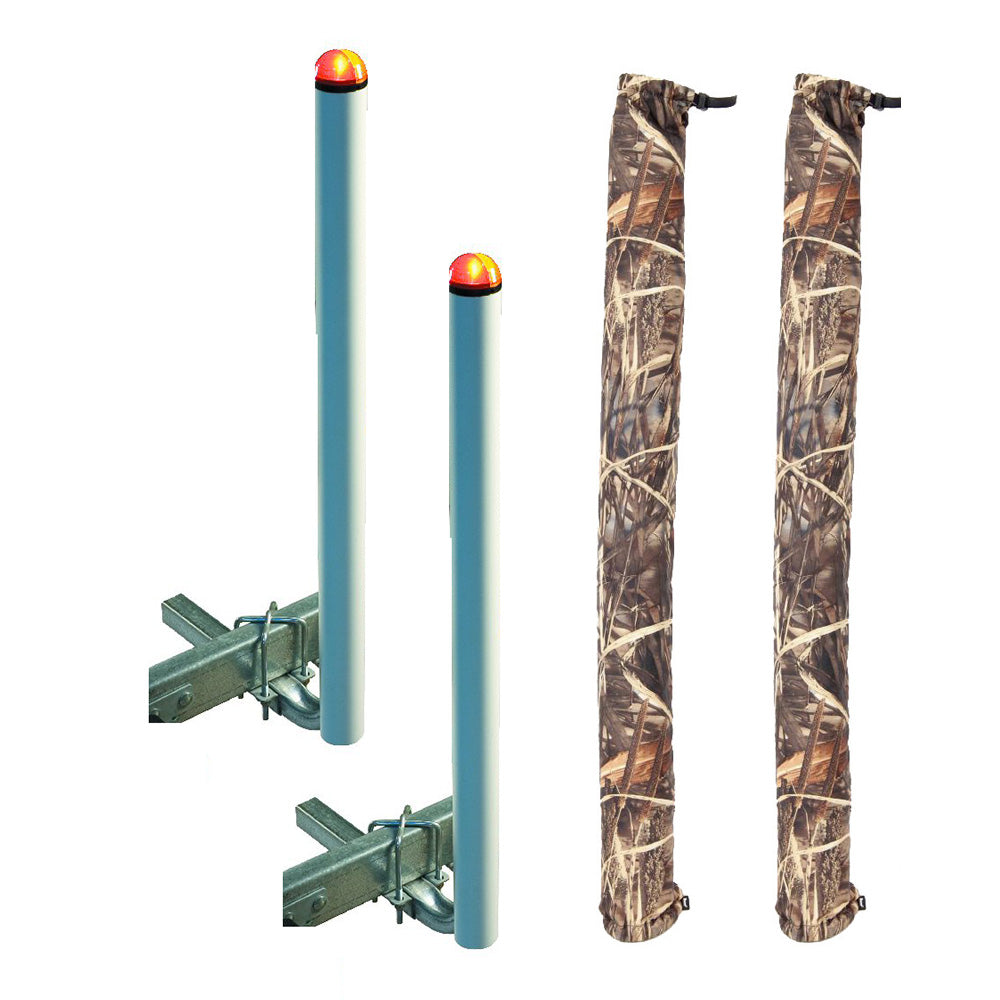 C.E. Smith 40" Post Guide-On w/L.E.D. Posts &amp; FREE Camo Wet Lands Post Guide-On Pads