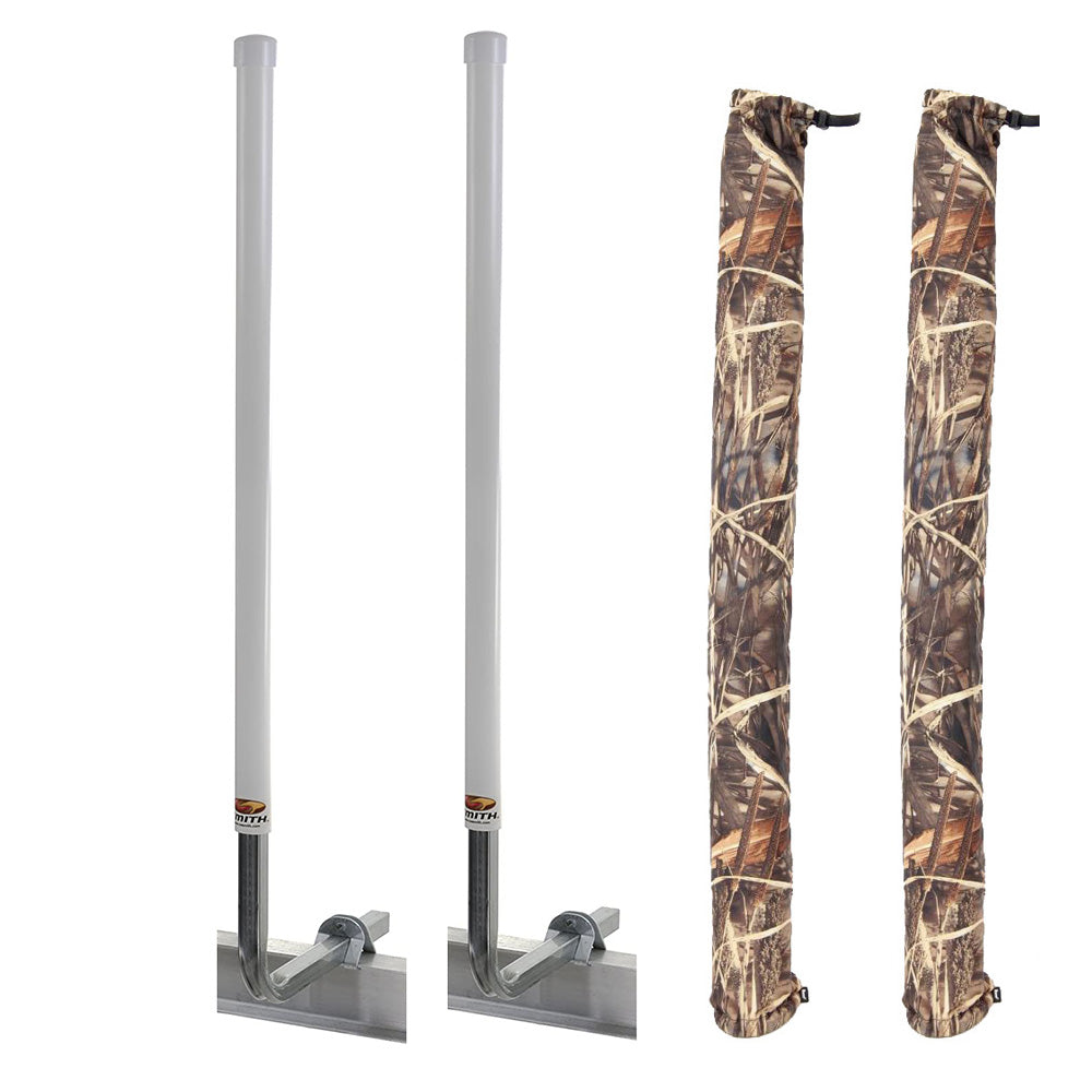 C.E. Smith 60" Post Guide-On w/I-Beam Mounting Kit &amp; FREE Camo Wet Lands Post Guide-On Pads