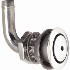 Attwood 316 Stainless Steel Alloy Flush Mount Fuel Vent - 90° Vent 66032-3
