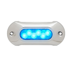 Attwood LightArmor HPX Underwater Light - 6 LED & Blue 66UW06B-7