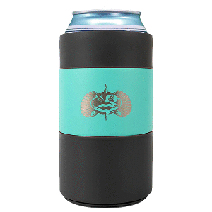 Toadfish Non-Tipping Can Cooler + Adapter - 12oz - Teal 1013