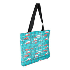 Camco 53269 "Life is Better at the Campsite" Tote Bag - Teal RV Sketch