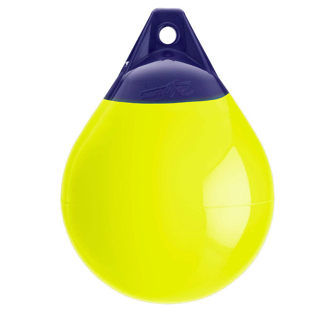 Polyform A-2 SAT YELLOW A Series Buoy - 14.5" x 19.5", Saturn Yellow