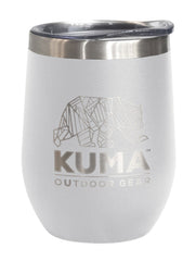 Kuma Outdoor Gear KM-WT-WH Wine Tumbler White - 12 Oz