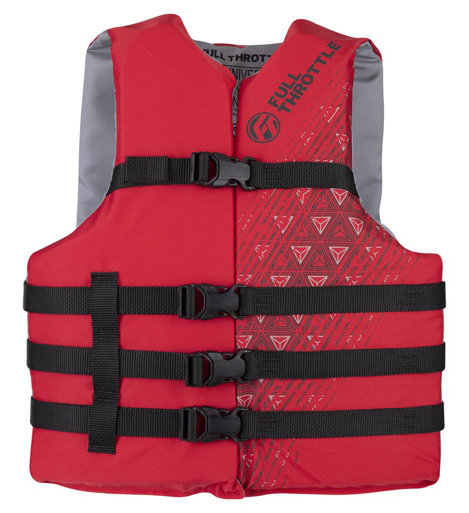 Full Throttle 112000-100-005-22 Adult Universal Ski Life Jacket - Red, Oversize