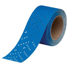 3M 36196 Hookit Blue Sandpaper Sheetroll - 400 Grade Multi-Hole, 2.75"x13yd