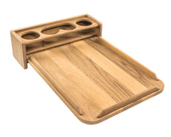 Whitecap 61394 Teak Removable Cockpit Table with Four Drink Holder