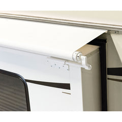 Lippert V000163289 Solera White Awning Slider with White Weatherguard - 102"