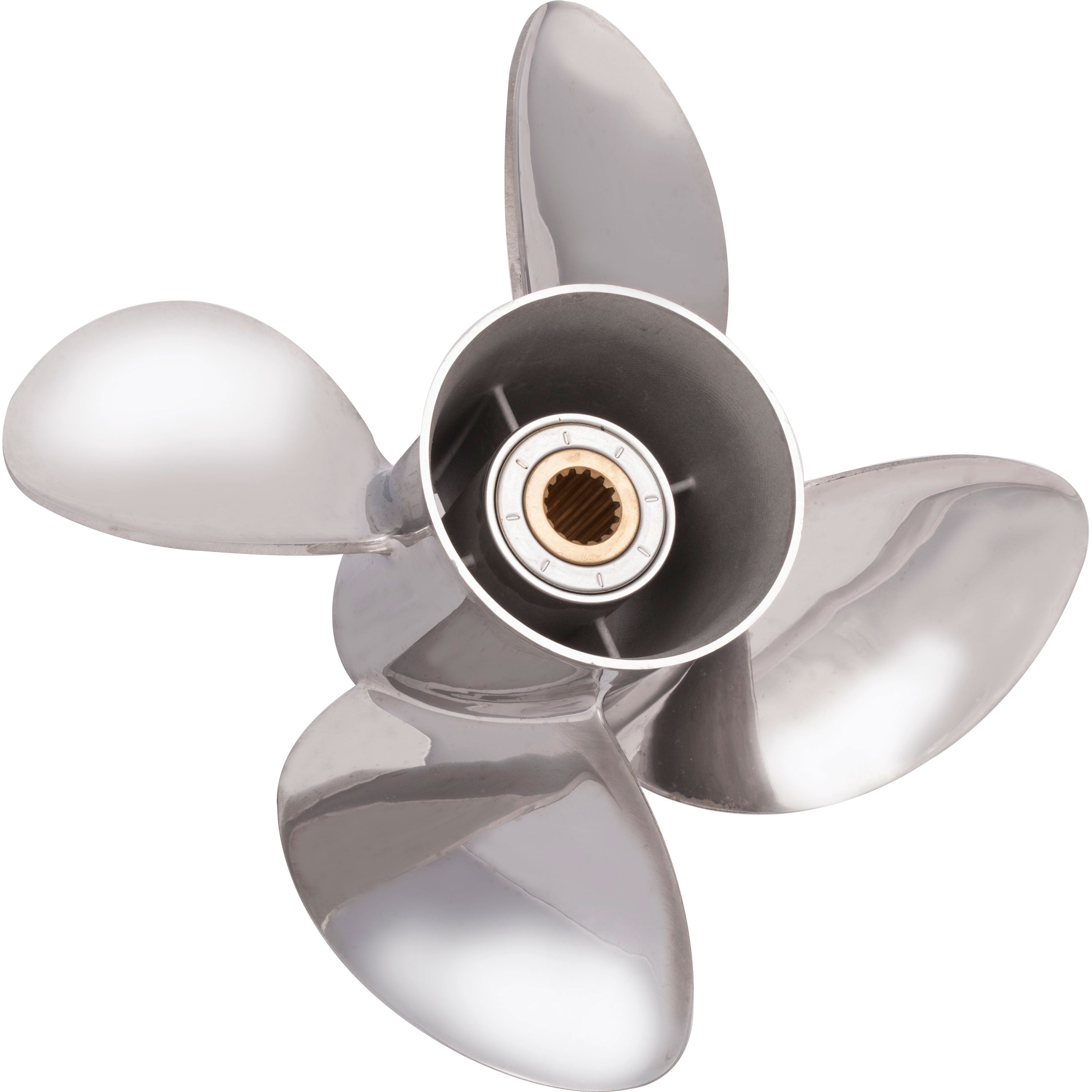 Solas 4553-140-20 HR Titan 4 Stainless Steel 4-Blade Propeller - RH, 14" Diameter x 20" Pitch