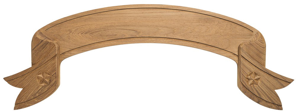 Whitecap 60602 Teak Scroll Style Nameboard
