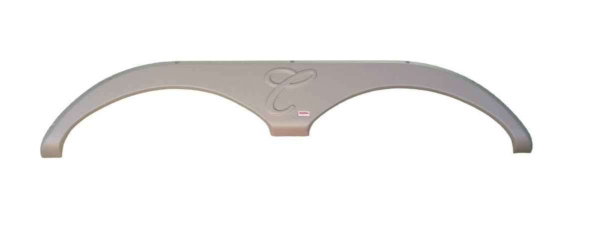 Icon 01678 Tandem Axle Fender Skirt FS785 for Forest River Cardinal 5th Wheel Travel Trailer - Taupe