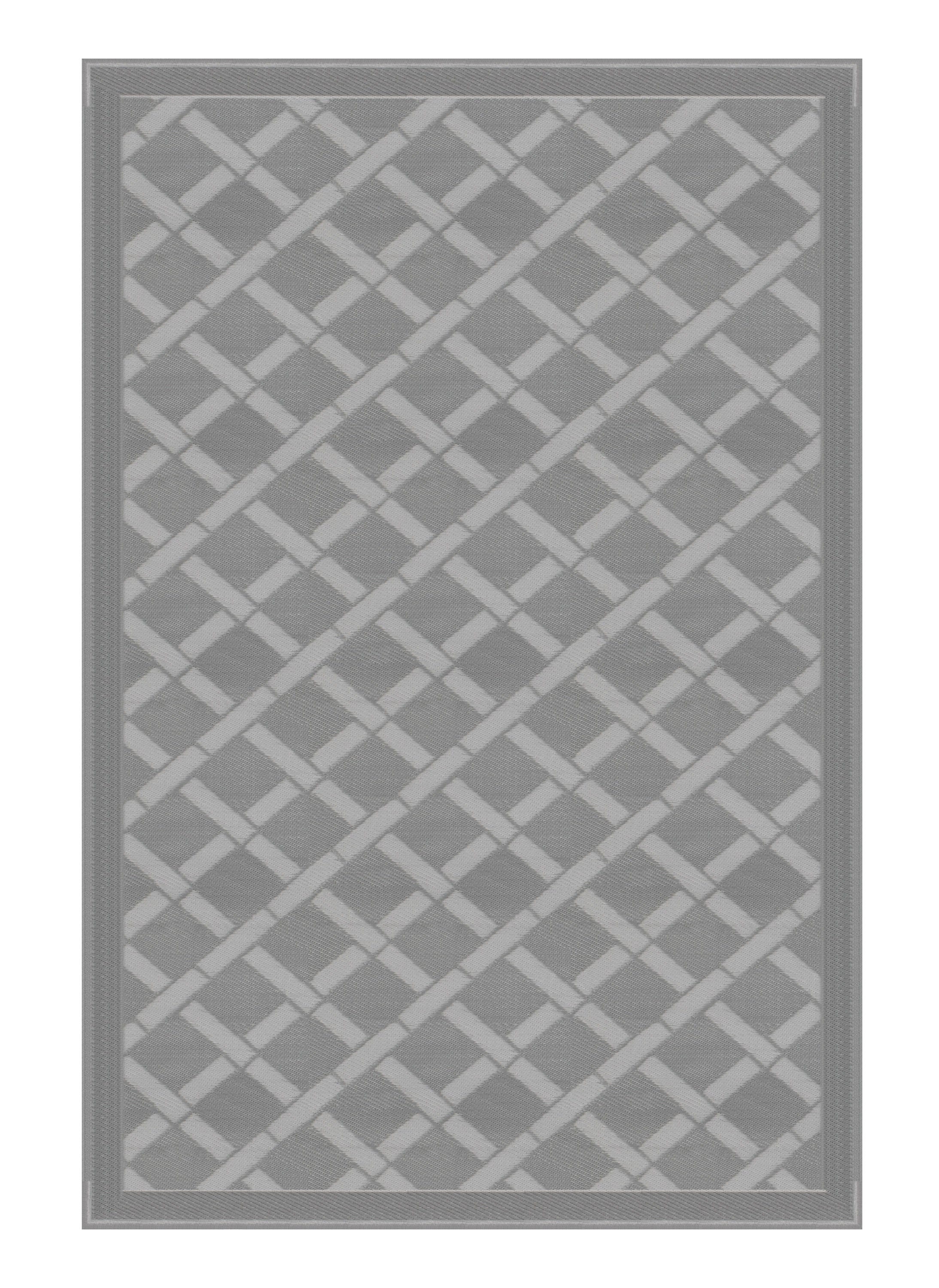 Lippert 2021028006 All Weather Patio Mat - 6' x 9', Gray