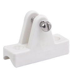 Sea-Dog 273241-1 Top Mount 7/8" Concave Deck Hinge Fitting - White