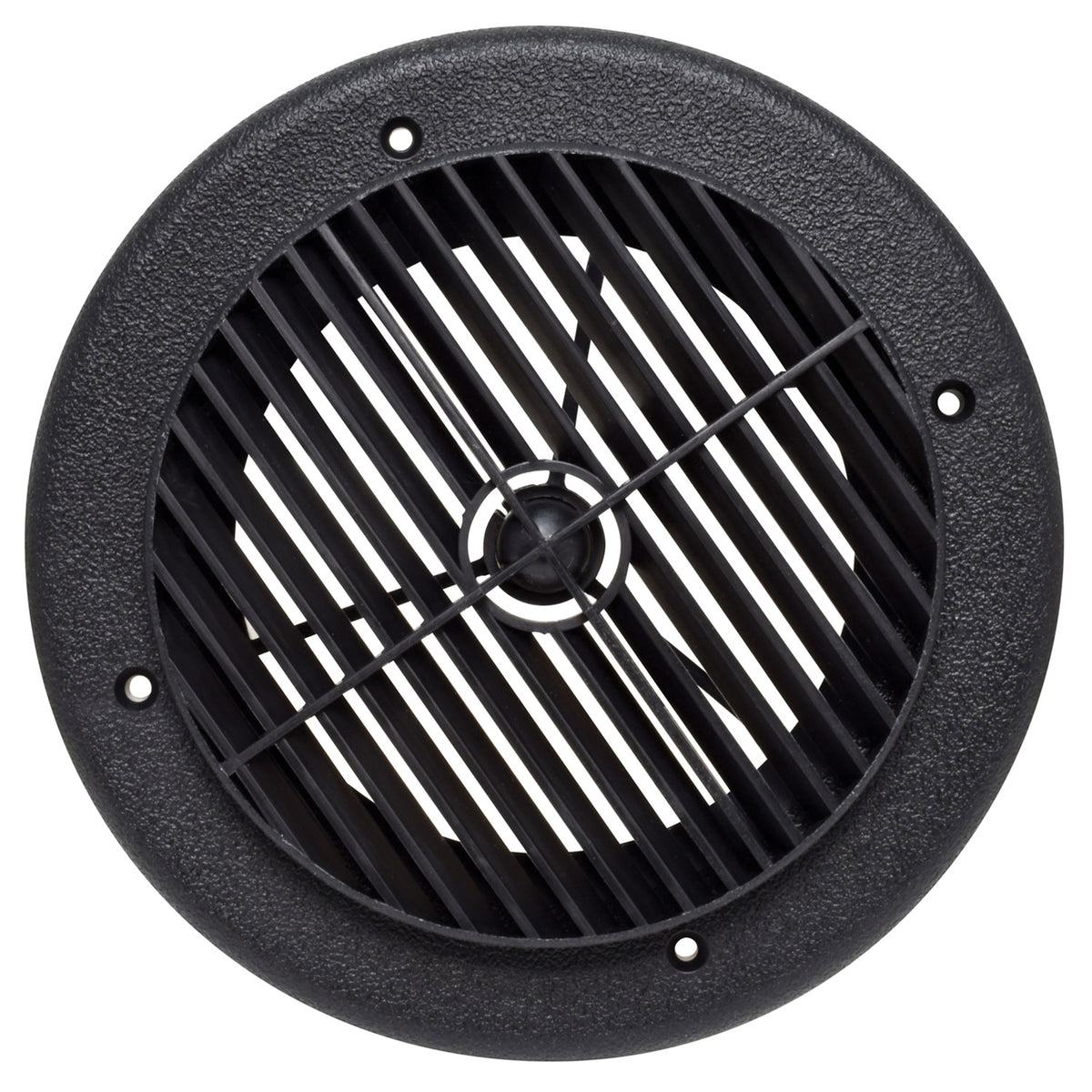 Valterra A10-3356VP Rotating Heating and A/C Register - 4" ID x 7" OD, Black