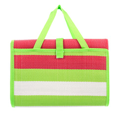 Camco 42813 Handy Mat 60" x 78" Outdoor Mat with Strap (Green/Red)