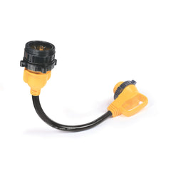 Camco 55532 90Â° Locking Electrical Adapters - 18" Female Locking/Male Locking