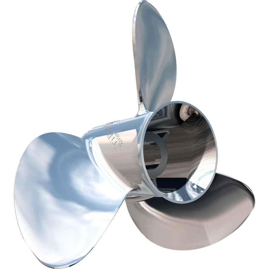 Turning Point Propellers 31221111 Express 3-Blade SS Propellers for 9.9-35hp Engines with 3" GC - 10.5" x 11", RH EX3-1011