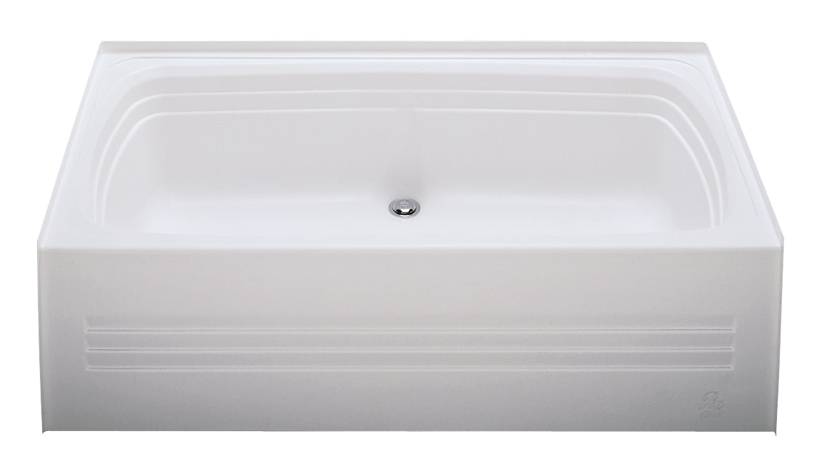 Better Bath ALM2754CD-SPK ABS Bath Tub With Apron and Center Drain - Almond, 27" x 54"