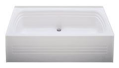 Better Bath ALM2754CD-SPK ABS Bath Tub With Apron and Center Drain - Almond, 27" x 54"