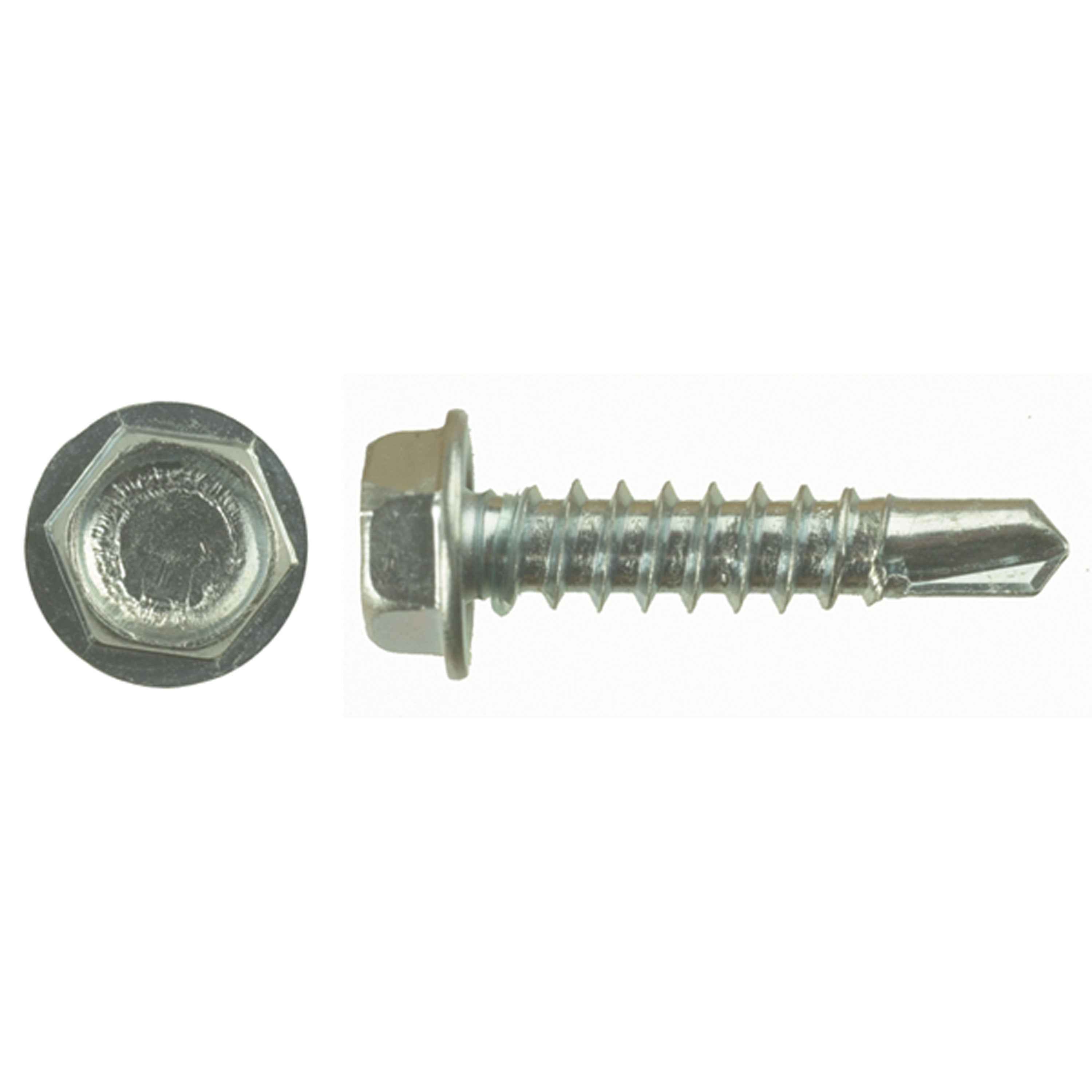 AP Products 012-DP100 8 X 1-1/2 Self-Tapping 1/4" Hex Head Screw, Pack of 100 - 1-1/2"