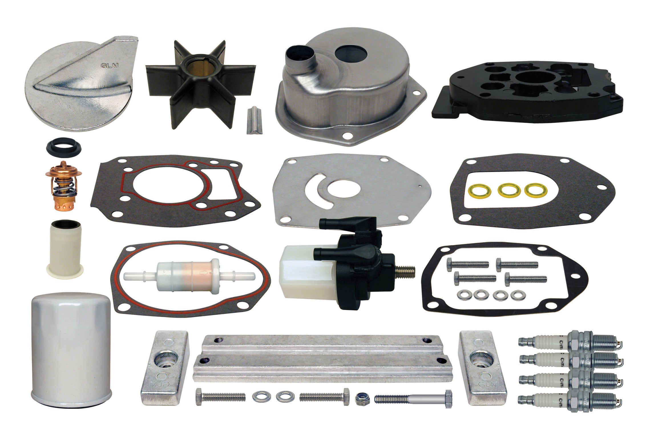 GLM 29580 Outboard Maintenance Kit for Mercury 40, 50, 60 HP, 4-Stroke (1C050252 & Up)