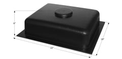 Icon 12413 Holding Tank with Bottom Drain HT100BD - 22" x 18" x 6", 6 Gallon