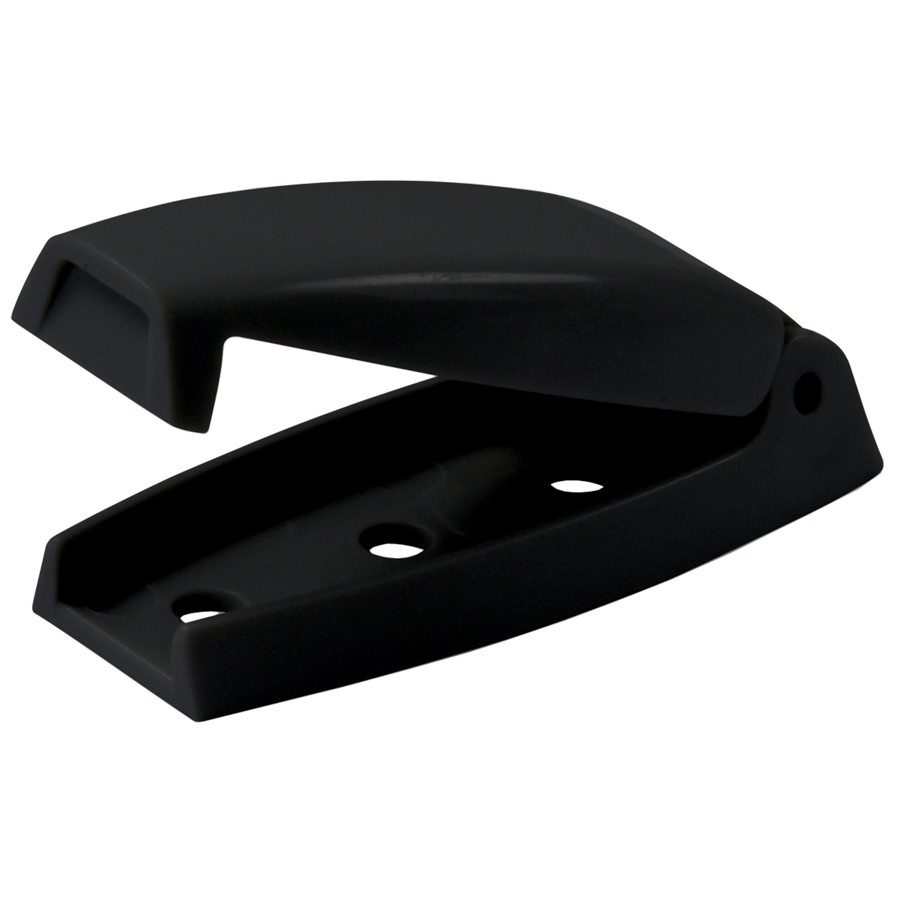 JR Products 10224 Baggage Door Catch - Black, Pack of 2